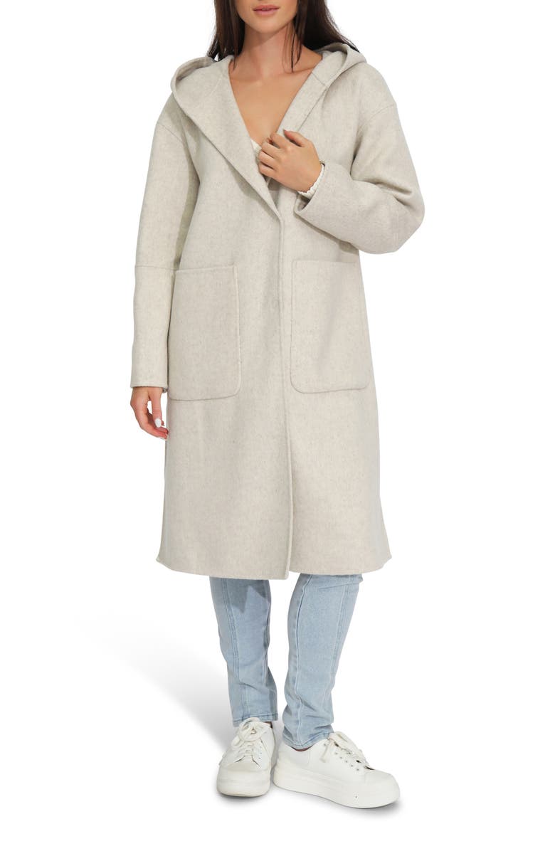 Belle & Bloom Walk This Way Wool Blend Coat, Main, color, Oat Marle
