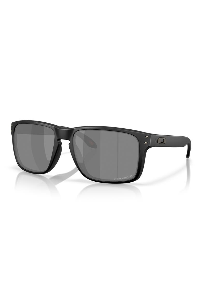 Holbrook XXL 61mm Polarized Rectangle Sunglasses, Alternate, color, MATTE BLACK / PRIZM BLACK