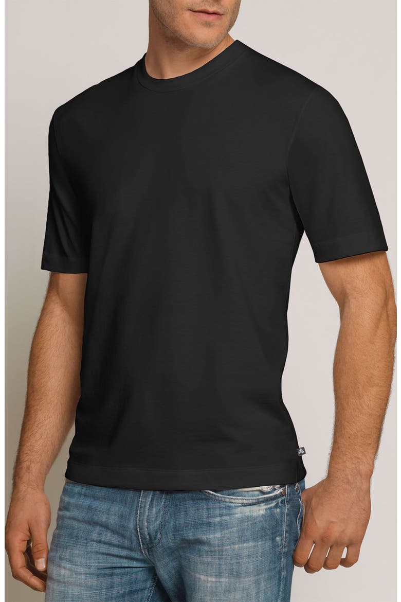 'Outlast' Crewneck T-Shirt, Main, color, BLACK