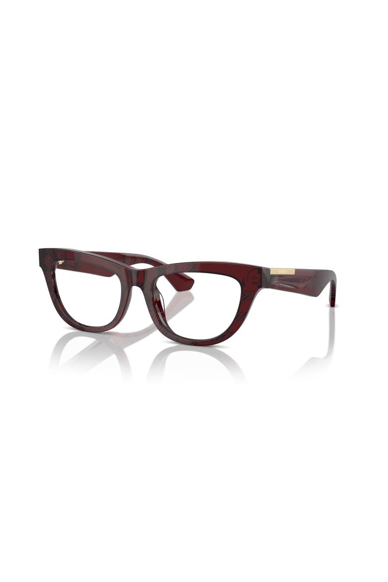 52mm Rectangle optical glasses, Main, color, Red