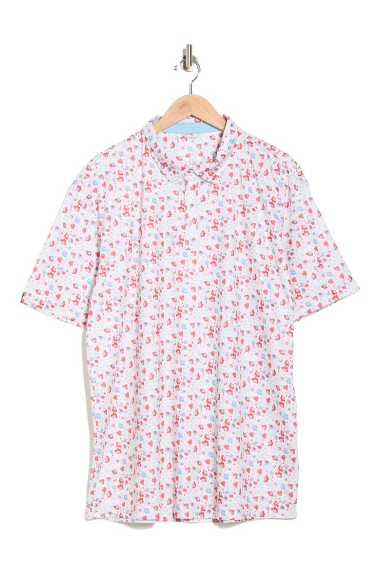 Harold Stretch Piqué Golf Polo, Main, color, NAN-RED
