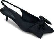Yosi Samra Elise Slingback Pointed Toe Kitten Heel Pump