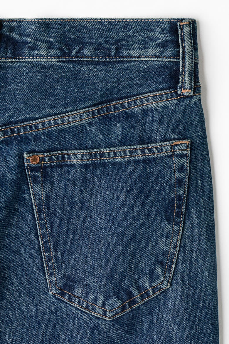 Original Straight Jeans, Alternate, color, Dark denim blue