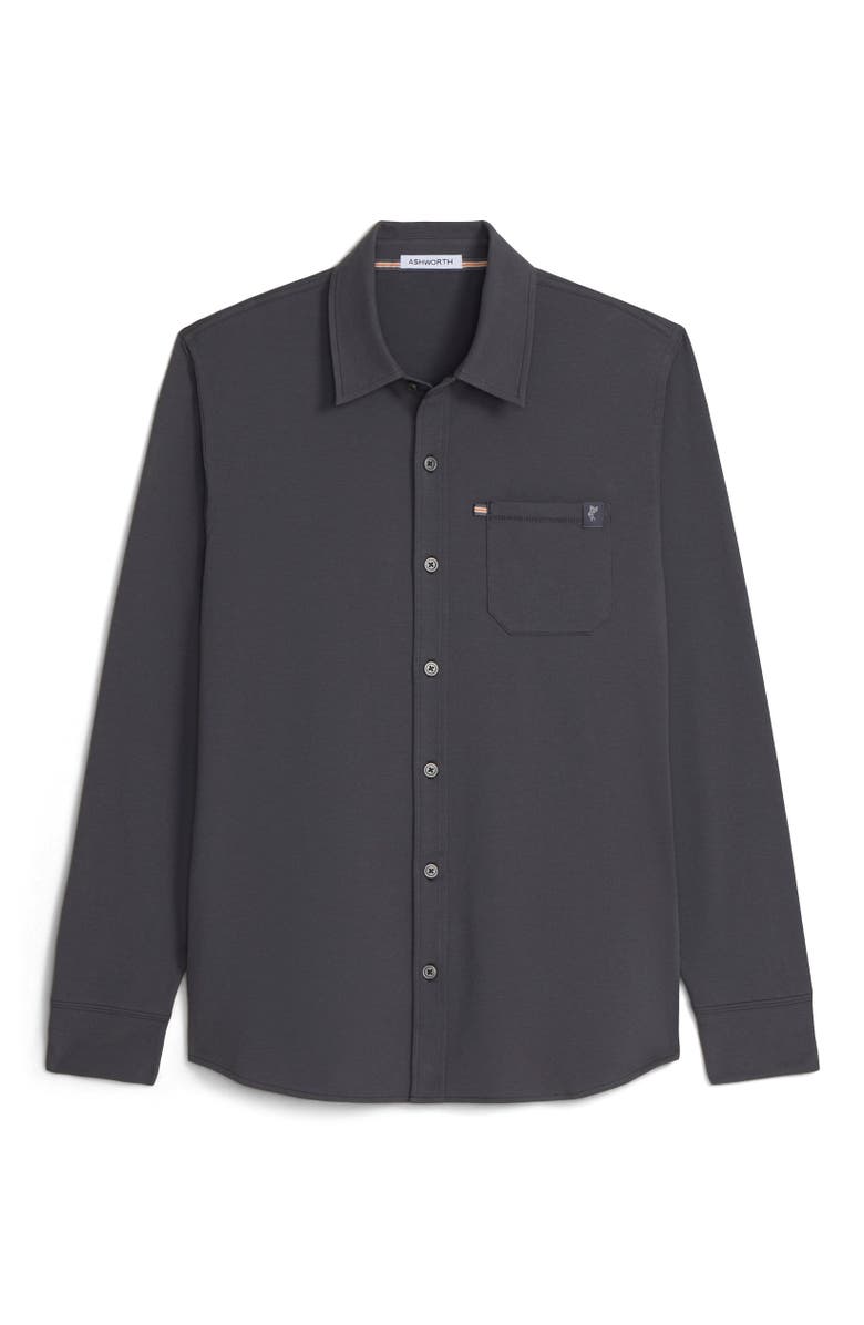 ASHWORTH GOLF LS Hightide Shirt, Alternate, color, Asphalt