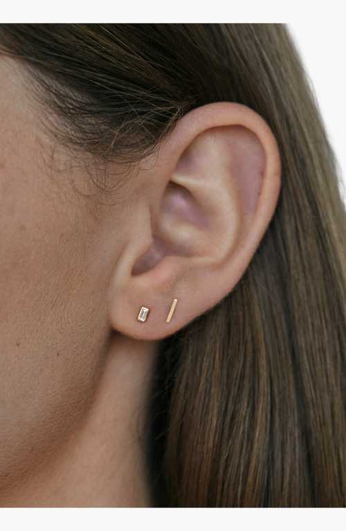 Kinn Micro Bar Stud Earrings In Pair