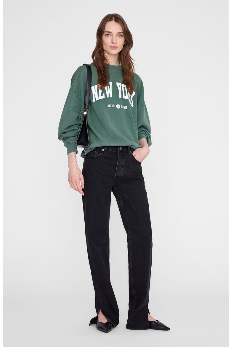 Miles New York University Sweatshirt, Main, color, Cilantro