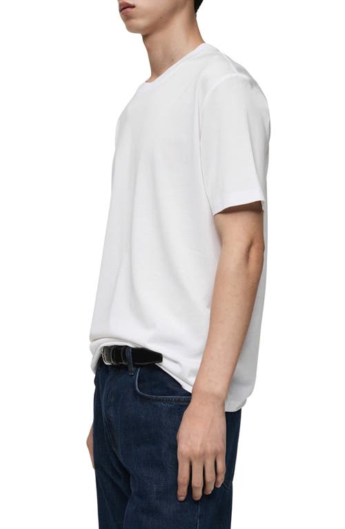 Mango Short Sleeve Cotton Crewneck Sweater In White