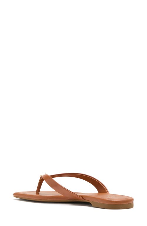 Kate Spade Spade Flower Flip Flop Sandals In Saddle