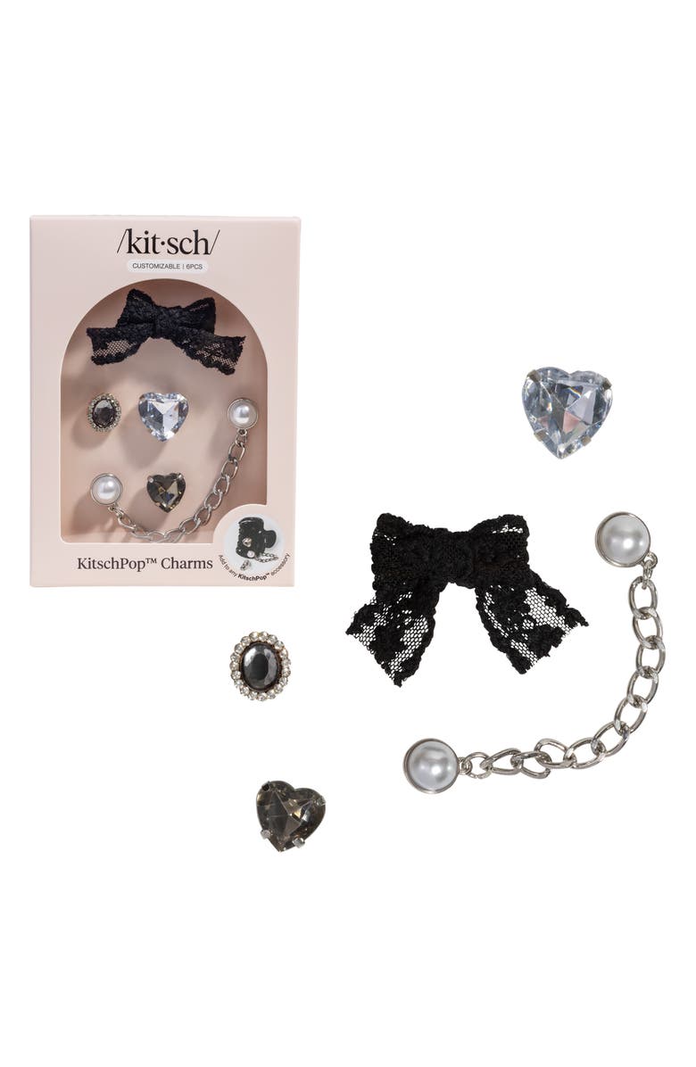 Kitsch Assorted 6-Pack KitschPop<sup>™</sup> Charms, Main, color, Black