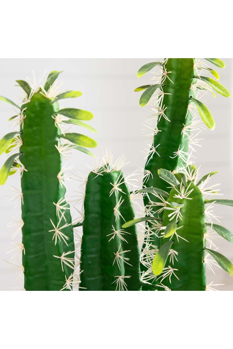 28-in Artificial Cactus in Terracotta Planter, Alternate, color, Green