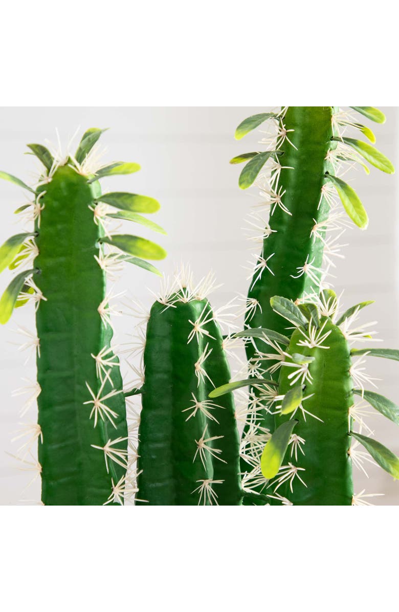 NEARLY NATURAL 28-in Artificial Cactus in Terracotta Planter, Alternate, color, Green