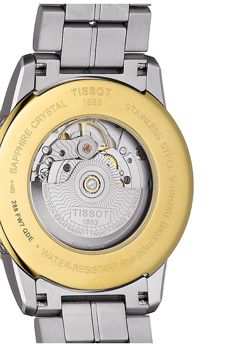 Tissot Men's Luxury Powermatic 80 Two-Tone Bracelet Watch, 41mm, Alternate, color, 000