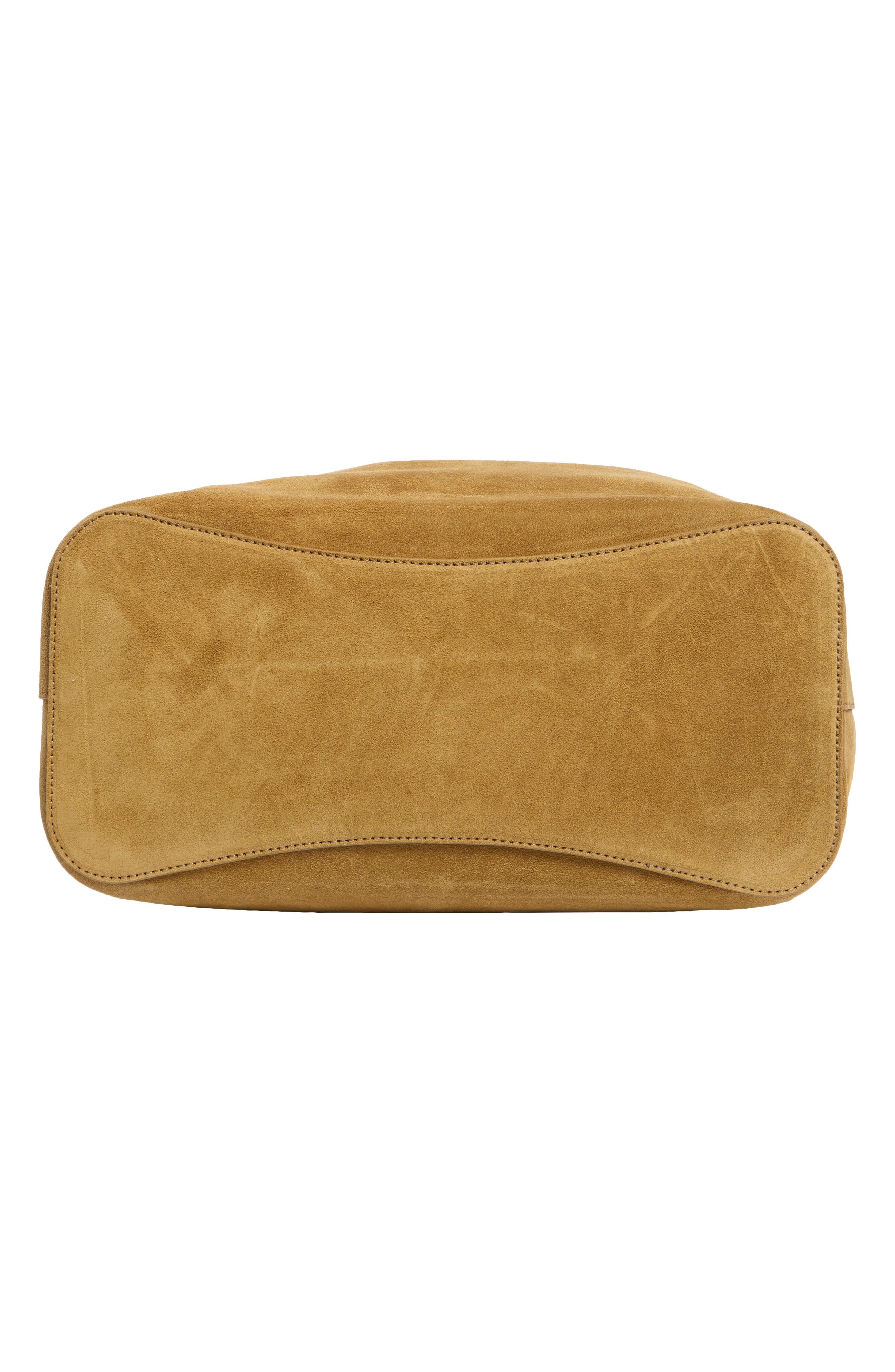 LIFFNER Charm Suede Bucket Bag, Alternate, color, Sand