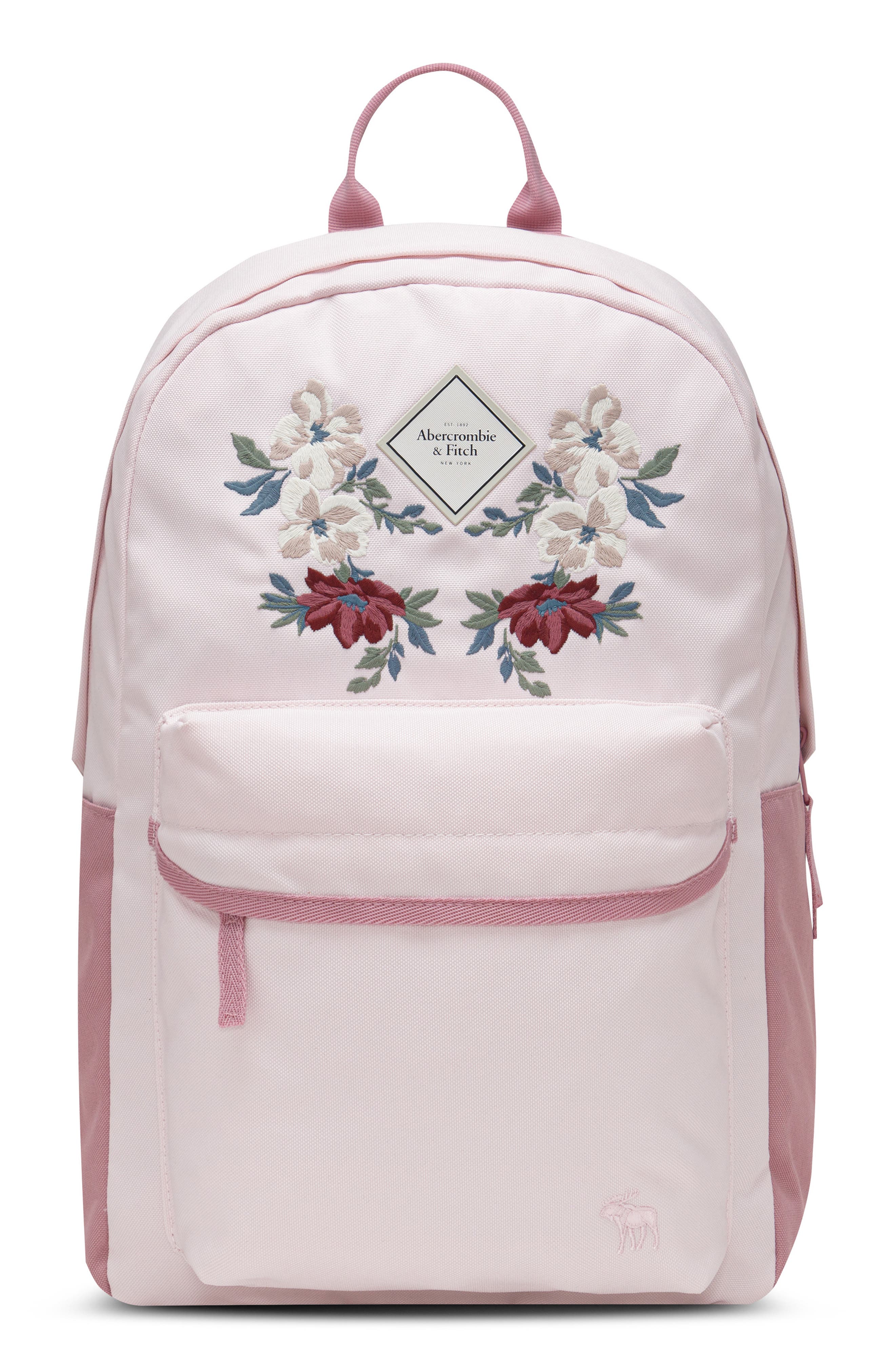 Kids' Essentials Embroidered Backpack, Main, color, PINK MARSHMALLOW