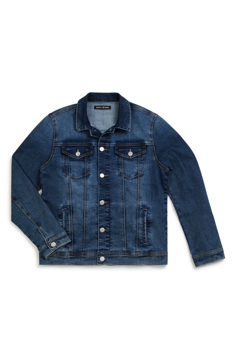 Mavi Jeans Frank Denim Trucker Jacket, Alternate, color,