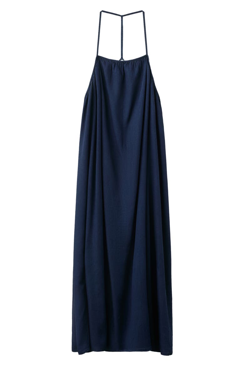 A-Line Lyocell Dress, Alternate, color, DARK BLUE