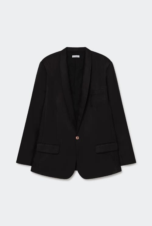 Shop Silk Laundry Twill Miami Blazer Black