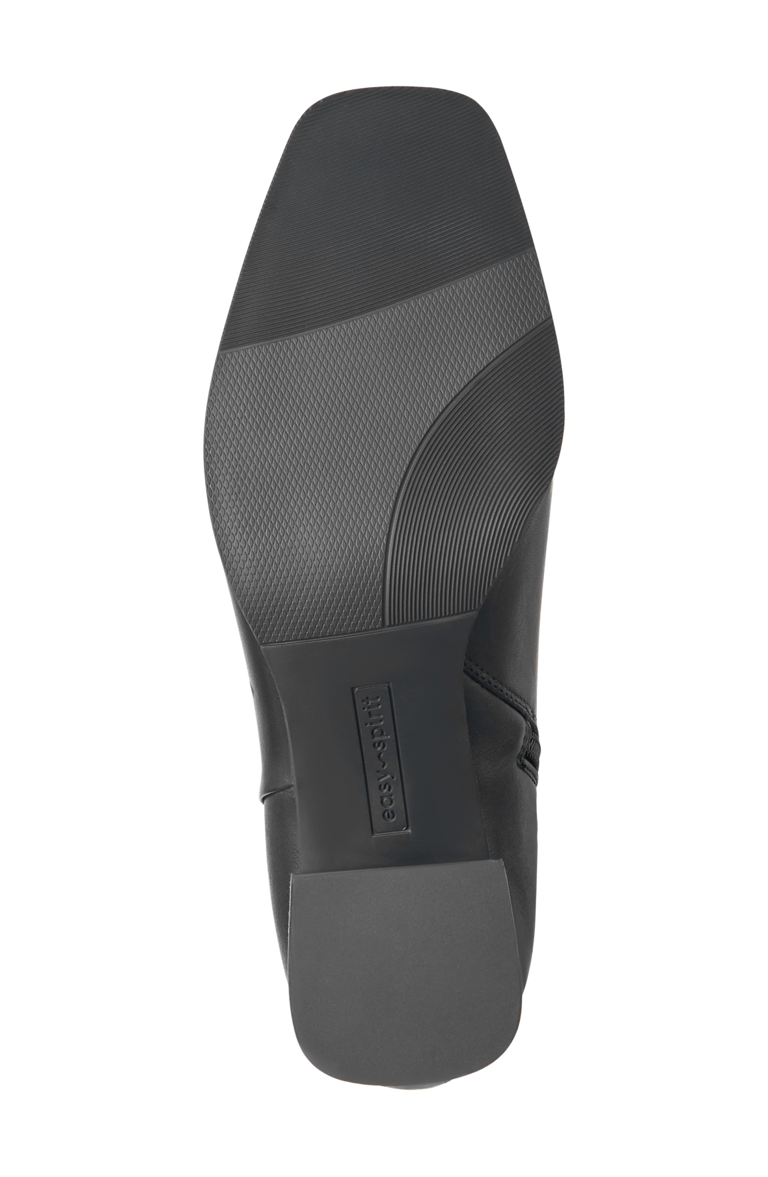 Aurore Leather Bootie, Alternate, color, BLACK