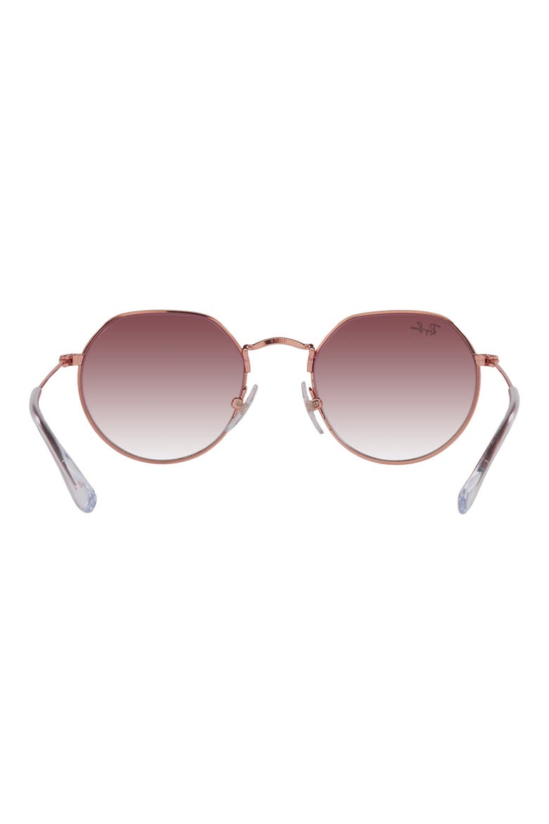 Kids' Jack 47mm Gradient Irregular Sunglasses, Alternate, color, ROSE GOLD