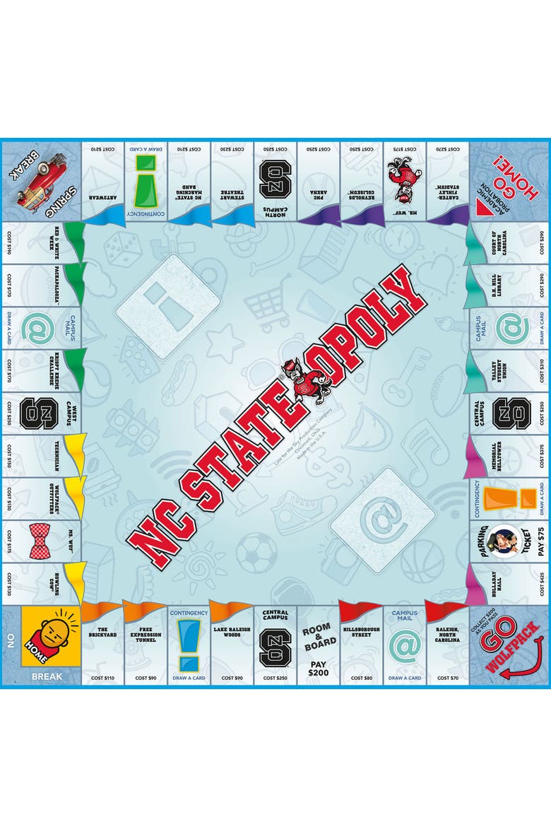 Nc Stateopoly Themed Family Board Game, Alternate, color, Multicolored
