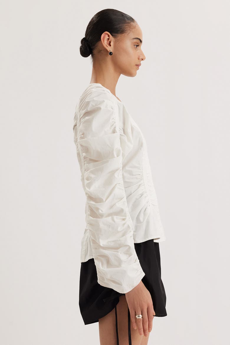 Meera Top, Alternate, color, White