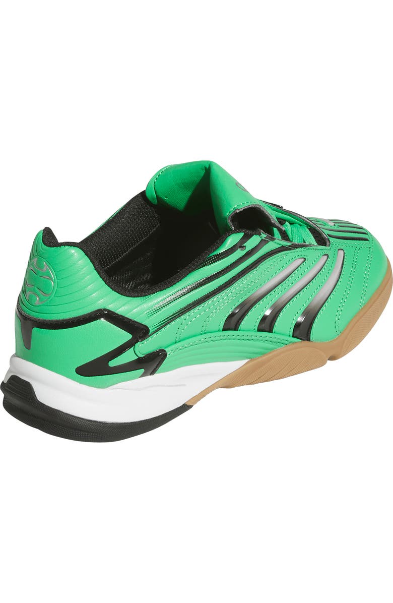 adidas Kids' Predator Sala Soccer Sneaker, Alternate, color, Green/ Core Black/ Gum