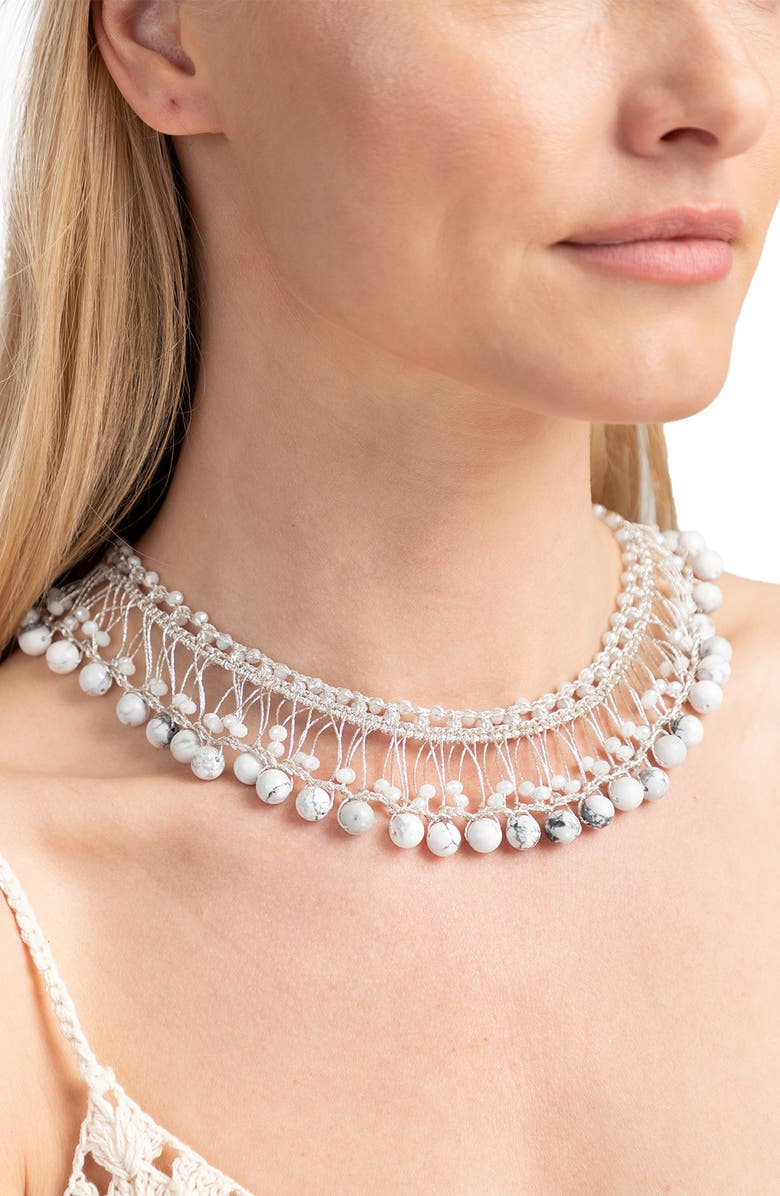 SAACHI Madame Beaded Collar Necklace, Alternate, color,