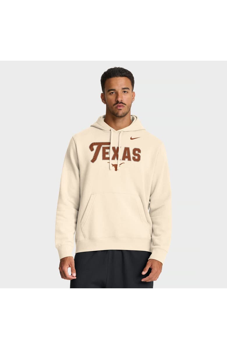 Nike Men's Nike Natural Texas Longhorns Primetime Club Hoodie, Main, color, Natural
