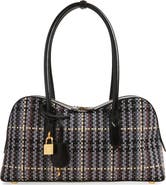 Stella McCartney Medium Ryder Woven Faux Leather Top Handle Bag