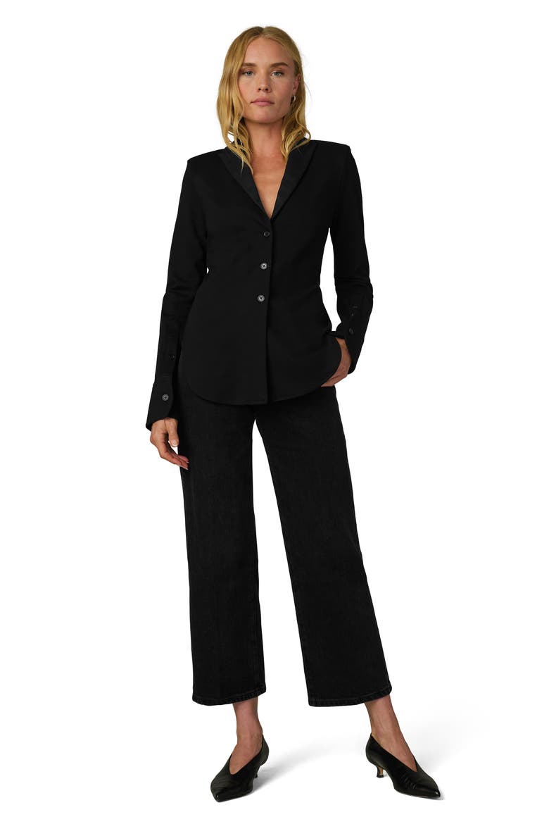 The Clara Cinched Blazer, Alternate, color, BLACK