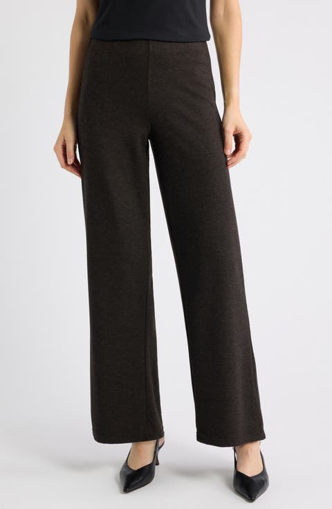 Herringbone Pull-On Pants