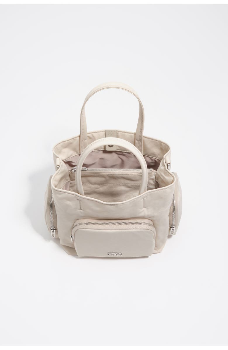 Bimba y Lola Mini Nylon Pocket Bag, Alternate, color, Stonewhite