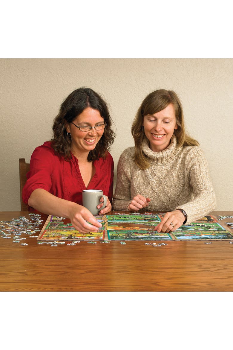 1000 Piece Puzzle Postcards From The Farm Reference Poster, Alternate, color, Multicolored