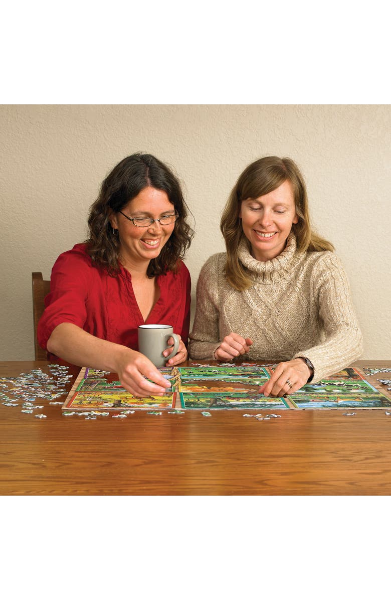 Cobble Hill 1000 Piece Puzzle Postcards From The Farm Reference Poster, Alternate, color, Multicolored