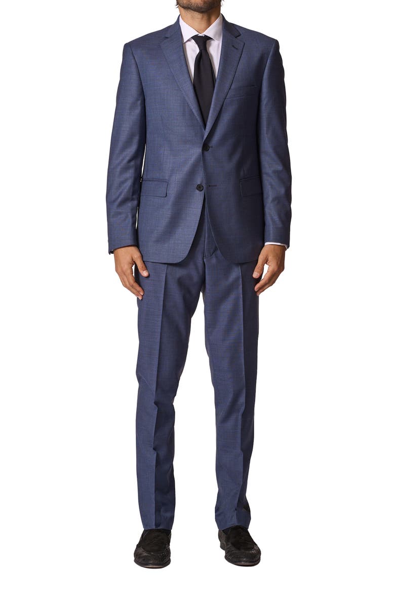 Sartorial Classic Fit Stretch Wool Suit, Main, color, BLUE