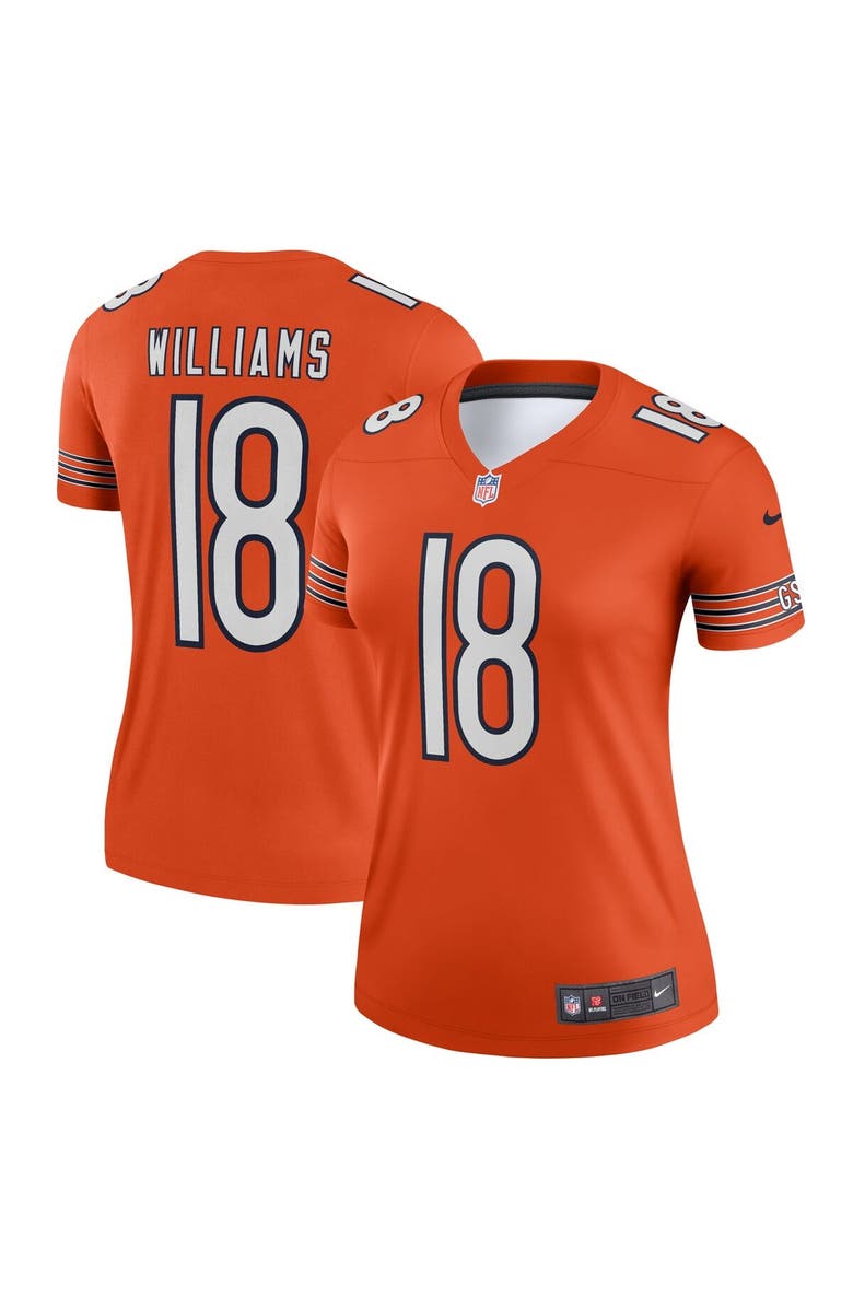 Nike Women's Nike Caleb Williams  Orange Chicago Bears Alternate Legend Player Performance Top, Main, color, Orange