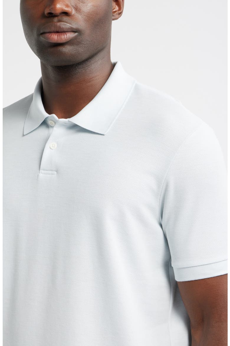 Pima Cotton Piqué Polo, Alternate, color, BLUE BREEZE
