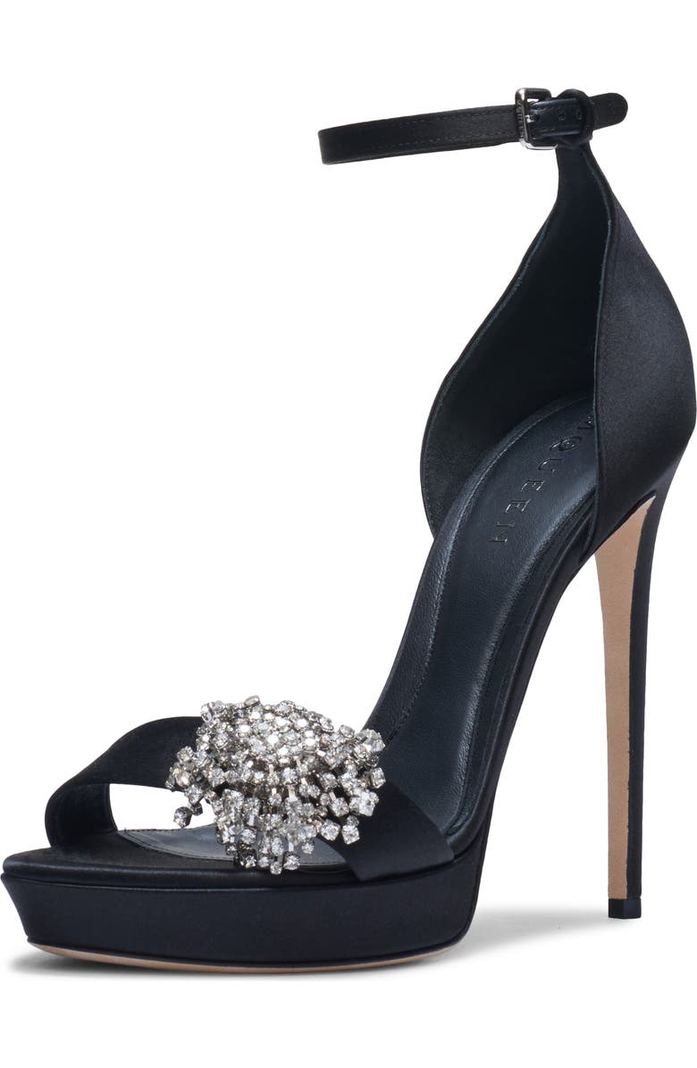 McQueen Jewel Platform Sandal, Main, color, Black
