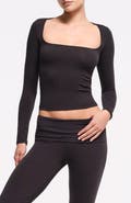 SKIMS Scoop Neck Cotton Blend Jersey T-Shirt