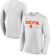 Nike Men's Nike  White Syracuse Orange 2026 On-Court Bench Long Sleeve T-Shirt
