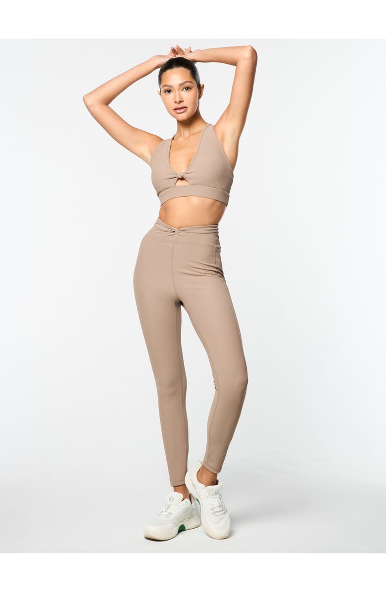 Sergio Tacchini Giulia Sports Bra, Alternate, color, Taupe Grey