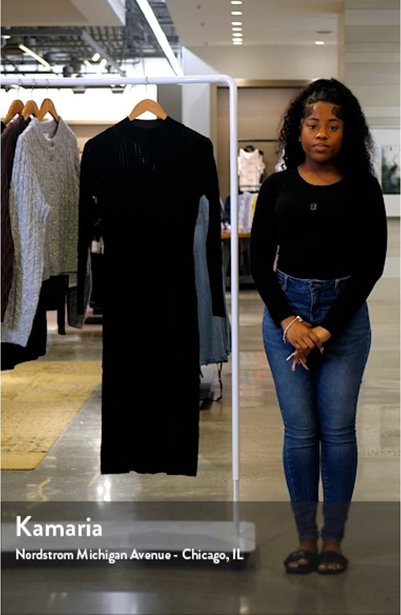 Long Sleeve Midi Sweater Dress, sales video thumbnail