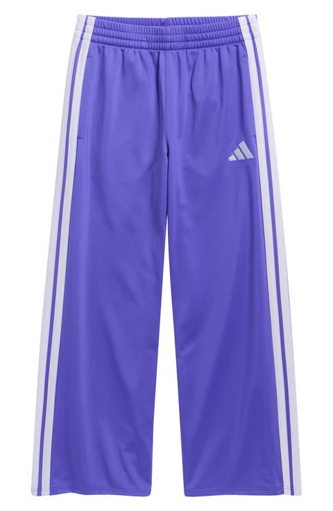 Kids' 3-Stripes Tricot Wide Leg Pants