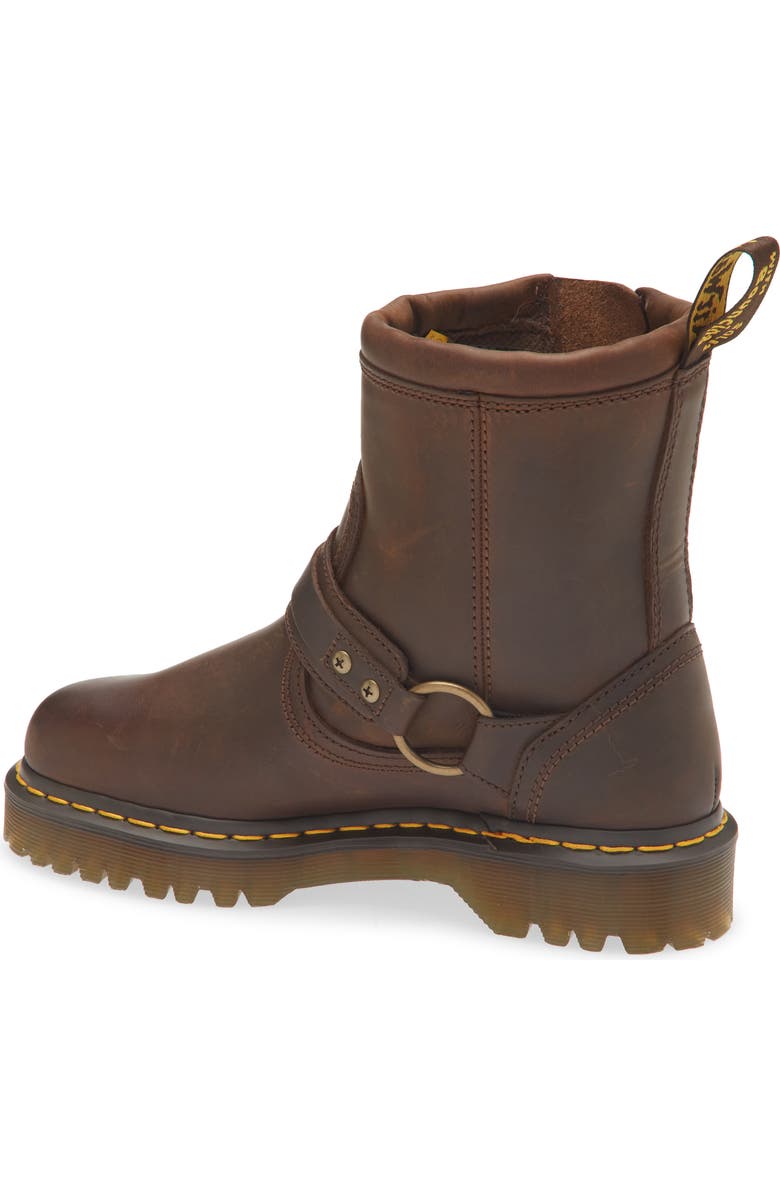 Dr. Martens Anistone Harness Boot, Alternate, color, Dark Brown