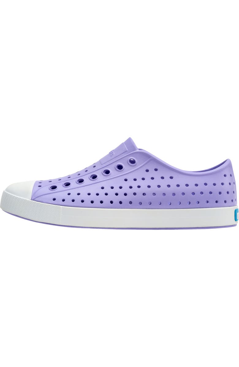 Native Shoes Jefferson Vegan Perforated Sneaker, Alternate, color, Purple/Shell White