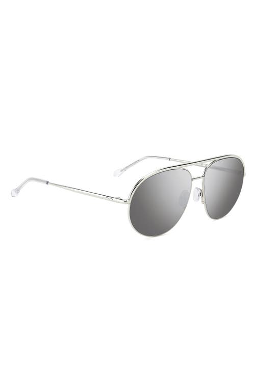 Isabel Marant The In Love Rectangle Sunglasses, 59mm In Palladium/silver Sp