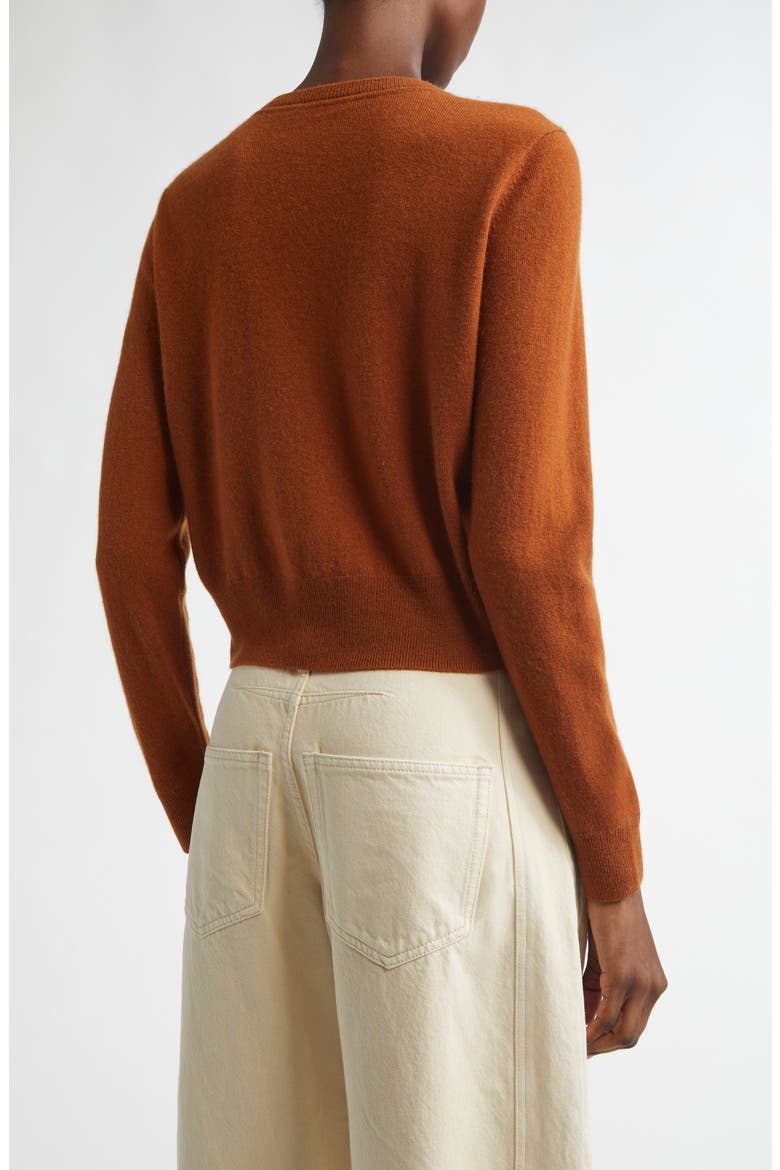 Idesia Merino Wool & Cashmere Cardigan, Alternate, color, CARAMEL