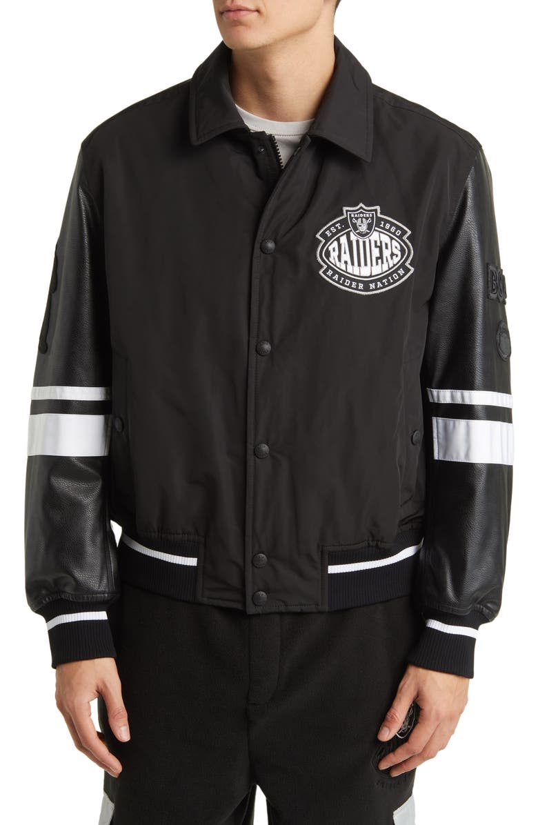 BOSS x NFL Cutback Water Repellent Bomber Jacket, Alternate, color, 