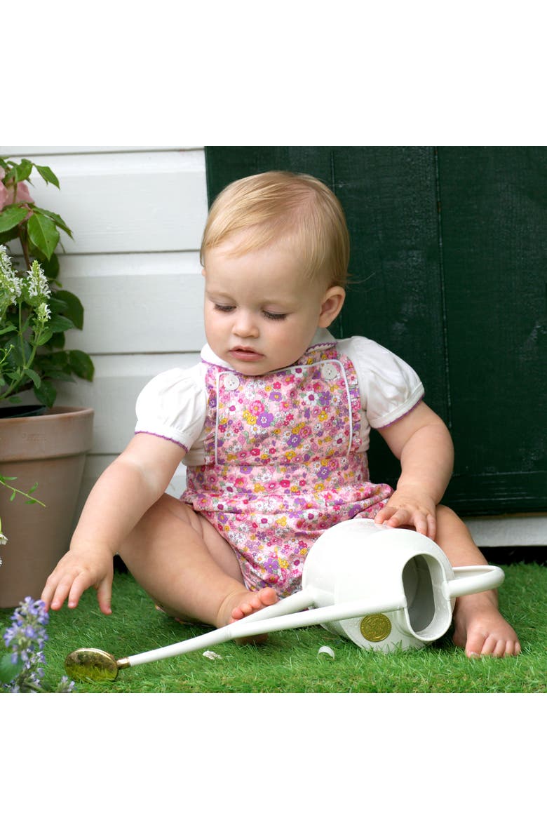 Rachel Riley Floral Dungaree Set, Alternate, color, 