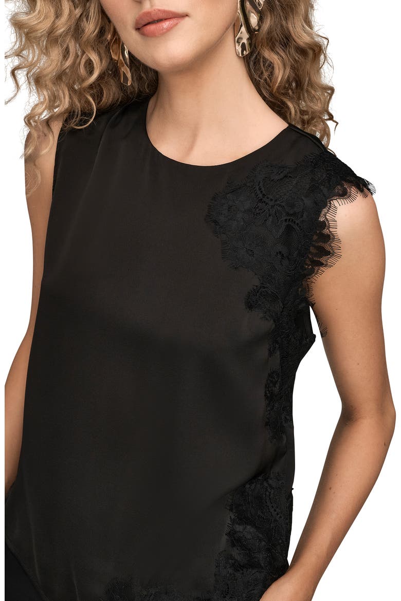 Lace Detail Tank, Alternate, color, BLACK